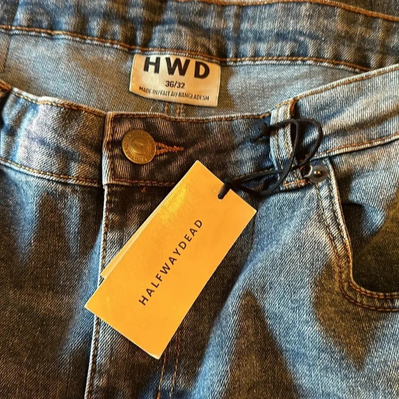 Halfway dead men’s Jeans 36/32 brand new - Picture 6 of 9